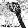 Sport Tactics Smart Watch Full Touch IP68 Waterproof Anti-drop Anti-scratch Call Reminder Message Display Custom Dial Fitness Tracker For Android IOS Smartwatch