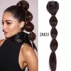 Synthetic Wigs LUPU Black Brown Bubble Ponytail Long Straight Claw Clip On Pony Tail Hairpieces For Women Natural Fake Hair Pieces6794235