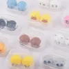 Animal Contact Lens Case animal Lenses Box Color Cute Contact lens case Cartoon Glasses free DHL