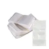 Wit Self Sealing Resealable Rits Retail Packaging Tas Lege plastic opbergzakken zakjes met hangen gat