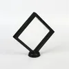 14*14cm Black White Floating Packing Boxes Emtpy Display Case Jewellery Ring Coins Gems Stand Holder Box