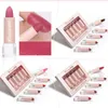 MSDS認定5個/セットマットリップグロイスセミマット保湿防水LONG-LESTING LIPSTICK MACUUP