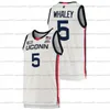 College basketbal draagt ​​NCAA UConn Huskies Jersey College Basketball Jesaja Whaley Adama Sanogo Ray Allen Jeremy Lamb Andre Jackson Rudy Gay R.J. Cole Caron Butler