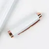 Gel Pens Luxury Metal Gray Ballpoint Pen Rollerball Rose Gold Clip Stylo Office Writing Stationery High Quality