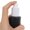 20ml 30ml 40ml 50ml 60ml 80ml 100ml Black Frosted Glass Bottle Empty Refillable Cosmetic Jars Lotion Spray Container