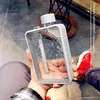 MoChic Moses A5 Flat Water Bottle Cup Grils Drinking for Portable Korean Creative Paper s 210907