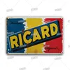 2021 Antique Ricard Beer Poster Painting RETRO seminterrato Tiki Shabby Chic Cocktail Plaque Irish Pub Cafeteria Man Cave Bar Art7098976