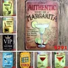 newBar Peinture Mojito Cuba Cocktail Vintage Tin Signs Rétro Métal Fer Plaque Peinture Décoration Murale pour Bar Café Home Club Pub EWD6040