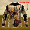 Erkek Hoodies Tişörtü Koyu Plstar 3D Baskı Horoz Özel Adı Harajuku Streetwear Kazak Uzun Kollu Rahat Unisex Hoodies / Sweatshi