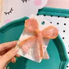 Nuevo coreano dulce niña princesa Simple pequeño fresco lunares lazo de hilo Clip de pico de pato moda niños horquillas accesorios para el cabello