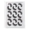 Krullend Crisscross Dikke Mink Eyelashes Zachte Levendige Natuurlijke Lange Herbruikbare Handgemaakte 3D Fake Wimpers Multilayer Eyemash Extensions 10 Modellen Eenvoudig te dragen DHL