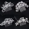 Headpieces Bridal Wedding Tiaras Stunning Fine Comb Bridal Smycken Tillbehör Kristall Pärla Hårborste Utterfly Hårstol För Brud