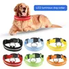 Colliers de chat conduit polyester utile charge USB collier lumineux pour animal de compagnie économie d'énergie sans bavures pour la nuit