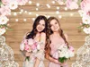 Decorazione per feste Fiori Legno Pizzo Sfondo rustico Matrimonio Floreale per compleanno Baby Shower Forniture Decorazioni Po Booth Studio Puntelli Ban