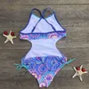 Ein Stück 11-16 Jahre Sommer Afrika Stil Kinder Mädchen Bikini Set Teen Print Einteiligen Badeanzug Strand Bademode für Mädchen