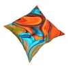 Cushion/Decorative Pillow Modern Southwest Turquoise Orange Swirls Pillowcover Home Decorative Marble Texture Cushion Cover Throw For Car Po