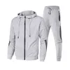 Männer Hoodie Trainingsanzug Anzüge 2 Stück Sweatshirt + Jogginghose Homme Casual Jogging Sportswear Jacke Übergroße Männer Kleidung 211106