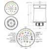 MoesHouse ZigBee Termostato Tuya Radiador Atuador Válvula Smart Programável TRV Controlador de temperatura Alexa Controle de voz New9287575