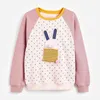 Little maven Girls Sweatshirts Animal Lapin Vêtements mignons Coton Vêtements pour enfants pour bébé Vêtement 211111