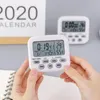 Timer Digitaler Wecker Timer Temperaturanzeige Hygrometer Kalender Datum Countdown 2 Alarme Snozze 24/24 Stunden C7AC