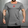 Muscleguysブランドextend Tシャツ男性ファッションビンテージホールフィットネスTシャツ夏半袖ジムスリムフィットTシャツHip Hop 210629