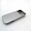 100pcs White Sliding Tin Box Mint Packing Food Storage Container Boxes Small Metal Case Size 80x50x15mm