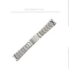 Accessoires de montre Bracelet pour bracelet Bracelet en acier inoxydable massif Chaîne de qualité haut de gamme Bracelets en argent 22MM