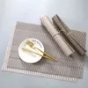 4st / set modern stil porslin paddlar resistenta bord dekorativa mattor pvc slip-resistent pad skål placering värme fläck 210423