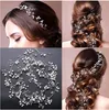 Huvudstycke Fascinatorer Tiara Wedding Bridal Bridesmaid Handgjorda Rhinestone Pearl Hairband Headband Luxury Hair Accessories
