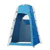 Campingduschtält 1.3 * 1.3 * 2.1m / 4.3 * 4.3 * 6.9ft Utomhus toalett med avtagbar botten Portabel Sekretess Shelter Shade 220216