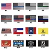Nieuwe Home America Stars and Stripes Police Flags 2e Amendement Vintage Amerikaanse vlag Polyester USA Confederate Banners ZZA7103