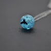 Chic Transparent Women Blue Sky White Cloud Resin Rould Ball Moon Pendant Necklaces Chain Fashion Jewelry Gifts for Girl