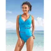 Lifi Solid One Piece Swimsuit Femmes Swimwear Monokini Suite de baignade rétro Vintage de bain Vintage Beachwear Slim Swim Wear M2XL 2106904456