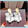 Jewelryfashion For Women Bijoux Blue White Long Tassel Dangle Earrings Rose Petal Weddings Party Gift Jewelry Aessories Hoop & Hie Drop Deli