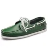 105 mens casual skor läder brittisk stil svart vit brun grön gul röd mode utomhus bekväm andningsbar