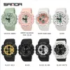 SANDA nueva moda señoras deportes reloj Digital multifuncional impermeable reloj Digital señoras reloj ocio Orologio da donna G1022