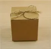 Gift Wrap European-Style Bruiloft Sugar Bag Retro Kraft Paper DIY Candy Box Carton Verpakking Snack Gunst Feestartikelen