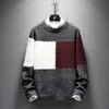 Maglioni da uomo 2022 Inverno caldo e spesso maglione di cashmere da uomo Moda di alta qualità Pullover maschile Manica lunga Colletto tondo Natale