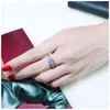 DreamCarnival1989 Real Solid Silver Ring for Women Wedding Engagement Fine Jewelry 6mm 9mm Zirconia Factory Direct Price SJ22654 211217