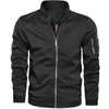 Bomberjacke Herren Jacke Männer Casual Male Streetwear Herren Jacken und Mäntel Herren Bomberjacke Einfacher britischer Stil Mann Mantel 210927