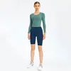 L-131 Укороченные рубашки Slim Fit Толстовки с длинным рукавом Йога Топы Экипировка Универсальное спортивное пальто Куртка Женская толстовка с капюшоном для бега Одежда для фитнеса