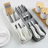 Knife Block Holder Kitchen Cutlery Storage Tray Kitchen Knife holder Organizer Kitchen Container Spoon Fork Storage Separation 210705