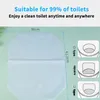 WC-stoelhoezen 60 stks reizen wegwerp mat 100% waterdicht papier pad voor reizen / camping badkamer accessoires set