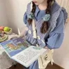 Kawaii 2pcs Set Japonais Fille Mignon Plaid Daisy Gilet Robe Deux Pièces Femme Douce Âge Réduction Costume Femmes Robe D'été Studengt 210619