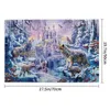 Puzzle de puzzle 1000 pièces Puzzles Gift for Adult and Kids Educational Driming Toy Landscape Image Wolf in the Forest289b3915595