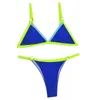 Dames badmode dames 21 kleuren dames zwempak 2022 zomer push -up sexy string bikini micro solide zwempak Braziliaanse biquini