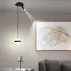 Nordiska moderna enkla cylindriska lampor Restaurangbordslampa Kreativ personlighet ledde Long Tube Chandelier AC 110V 220