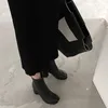 Stivali 2021 Designer di marca Moda Donna in pelle con punta divisa Tabi Grosso tacco alto rotondo Scarpe invernali in pelliccia