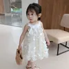 Children Sweet Dress 2020 Baby Girls Summer Sleeveless Girls Party Princess Dress Kids Clothing For Party Dresses 1-7 Years Q0716