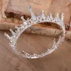 Baroque Queen King Bride Tiara Crown Headdress Prom Headpieces Wedding Tiaras and Crowns Hair Jewelry Couronne Tiare X0726